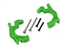 Traxxas Caster blocks (c-hubs), extreme heavy duty, green (left + right)/ 3x32mm hinge pins (2)/ 3x20mm BCS (2) (for use with 9080 upgrade kit)