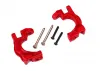 Traxxas Caster blocks (c-hubs), extreme heavy duty, red (left + right)/ 3x32mm hinge pins (2)/ 3x20mm BCS (2) (for use with 9080 upgrade kit)
