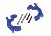 Traxxas Caster blocks (c-hubs), extreme heavy duty, blue (left + right)/ 3x32mm hinge pins (2)/ 3x20mm BCS (2) (for use with 9080 upgrade kit)