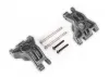 Traxxas Carriers, stub axle, rear, extreme heavy duty, gray (left + right)/ 3x41mm hinge pins (2)/ 3x20mm BCS (2) (for use with 9080 upgrade kit)