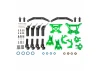Traxxas Outer Driveline + Suspension Upgrade Kit, extreme heavy duty, green