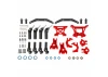 Traxxas Outer Driveline + Suspension Upgrade Kit, extreme heavy duty, red