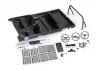 Traxxas Interior, Chevrolet Blazer (1969 -1972) (black) (includes rollbar, gauge bezel, steering wheel and column, shifter, armrest, decals) (fits 9111, 9112, 9130, or 9131 series bodies) (9111 or 9112 series bodies require 9128 body cag