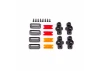 Traxxas Marker light housing (4)/ marker light mount (4)/ marker light lens (red (2), amber (2)/ reverse lens (left + right)/ 16x5 BCS (self-tapping) (8)