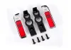 Traxxas Tail light housing, chrome (2)/ lens (2)/ retainers (left + right)/ 26x8 BCS (self-tapping) (4)
