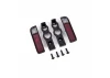 Traxxas Tail light housing, black (2)/ lens (2)/ retainers (left + right)/ 26x8 BCS (self-tapping) (4)