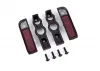 Traxxas Tail light housing, black (2)/ lens (2)/ retainers (left + right)/ 26x8 BCS (self-tapping) (4)