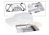 Traxxas Body, Chevrolet Blazer (1972) (clear, requires painting)/ decals/ window masks (includes grille, side mirrors, door handles, windshield wipers, clipless mounting, hardware) (requires 8072X inner fenders)