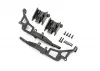 Traxxas Body mounts (front + rear) (left + right)/ 2.6x10mm BCS (4)/ 1.6x8mm BCS (self-tapping) (8)/ 2.5x12mm CS (2) (fits 9129 body)