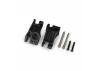 Traxxas Carriers, stub axle, rear, extreme heavy duty, black (left + right)/ 3x31mm hinge pins (2)/ 3x18mm BCS (2) (for use with 9180, 9181, 9182 upgrade kit)