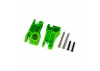 Traxxas Carriers, stub axle, rear, extreme heavy duty, green (left + right)/ 3x31mm hinge pins (2)/ 3x18mm BCS (2) (for use with 9180, 9181, 9182 upgrade kit)