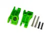 Traxxas Carriers, stub axle, rear, extreme heavy duty, green (left + right)/ 3x31mm hinge pins (2)/ 3x18mm BCS (2) (for use with 9180, 9181, 9182 upgrade kit)