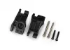 Traxxas Carriers, stub axle, rear, extreme heavy duty, black (left + right)/ 3x31mm hinge pins (2)/ 3x18mm BCS (2) (for use with 9180, 9181, 9182 upgrade kit)
