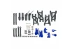 Traxxas Outer Driveline + Suspension Upgrade Kit, extreme heavy duty, blue (fits Bandit or Drag Slash)