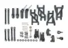 Traxxas Outer Driveline + Suspension Upgrade Kit, extreme heavy duty, black (fits Bandit or Drag Slash)
