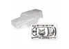 Traxxas Body, Ford Bronco (2021) (clear, requires painting)/ decals/ window masks (includes grille, side mirrors, door handles, fender flares, windshield wipers, spare Tyre mount, clipless mounting, hardware) (requires 8080X inner fenders)