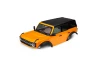 Traxxas Body, Ford Bronco (2021), complete, orange (painted) (includes grille, side mirrors, door handles, fender flares, windshield wipers, spare Tyre mount, + clipless mounting) (requires 8080X inner fenders)