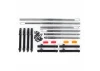 Traxxas Side trim, left + right (chrome)/ LED lens/ 2.6x8mm BCS (14)/ 2.6x10mm BCS (6) (fits 9230 body)