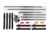 Traxxas Side trim, left + right (chrome)/ LED lens/ 2.6x8mm BCS (14)/ 2.6x10mm BCS (6) (fits 9230 body)