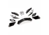 Traxxas Grille, Chevrolet Corvette Stingray/ grille mount (3)/ headlight housing (2)/ lens (2)/ headlight mount (2)/ 26x6mm BCS (4)/ 26x8mm BCS (8)