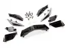 Traxxas Grille, Chevrolet Corvette Stingray/ grille mount (3)/ headlight housing (2)/ lens (2)/ headlight mount (2)/ 26x6mm BCS (4)/ 26x8mm BCS (8)