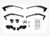 Traxxas Mirrors, side (left + right)/ mounts (left + right)/ trim, side (left + right)/ trim mounts (left + right)/ 26x8mm BCS (2)/ 16x7mm BCS (8)
