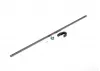 Traxxas Driveshaft, center, steel (278mm) / pin / support, center driveshaft / 5x11x4 bearing