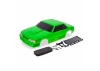 Traxxas Body, Ford Mustang, Fox Body, green (painted, decals applied) (includes side mirrors, wing, wing retainer, rear body mount posts, foam body bumper, + mounting hardware)