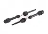 Traxxas Driveshafts, rear, steel-spline constant-velocity (complete assembly) (2)