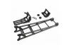 Traxxas Wheelie bar, black (assembled)/ wheelie bar mount