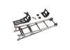 Traxxas Wheelie bar, black chrome (assembled)/ wheelie bar mount