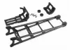 Traxxas Wheelie bar, black (assembled)/ wheelie bar mount