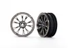 Traxxas Wheels, Weld black chrome (front) (2)