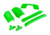 Traxxas Body reinforcement set, green / skid pads (roof) (fits 9511 body)