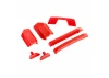 Traxxas Body reinforcement set, red / skid pads (roof) (fits 9511 body)