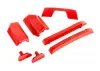 Traxxas Body reinforcement set, red / skid pads (roof) (fits 9511 body)