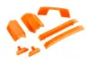 Traxxas Body reinforcement set, orange / skid pads (roof) (fits 9511 body)