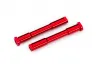 Traxxas Bellcrank posts, steering (aluminium, red-anodised)