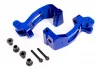Traxxas Caster blocks (c-hubs), 6061-T6 aluminium (blue-anodised), left + right/ kingpin bushings (4)