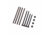 Traxxas Suspension pin set, front + rear (hardened steel), 4x67mm (4), 35x482mm (2), 35x567mm (2) / M3x05mm NL, flanged (2)
