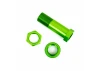 Traxxas Servo saver post/ adjuster nut/ locknut (green-anodised, 6061-T6 aluminium) (1 each)