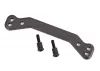 Traxxas Draglink, steering, 6061-T6 aluminium (dark titanium-anodised)/ 3x14mm SS (2)