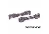 Traxxas Tie bars, front, 7075-T6 aluminium (dark titanium-anodised) (fits Sledge)