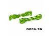 Traxxas Tie bars, front, 7075-T6 aluminium (green-anodised) (fits Sledge)