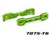 Traxxas Tie bars, front, 7075-T6 aluminium (green-anodised) (fits Sledge)