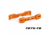 Traxxas Tie bars, front, 7075-T6 aluminium (orange-anodised) (fits Sledge)