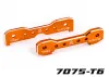 Traxxas Tie bars, front, 7075-T6 aluminium (orange-anodised) (fits Sledge)