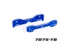 Traxxas Tie bars, rear, 7075-T6 aluminium (blue-anodised) (fits Sledge)
