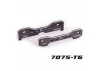 Traxxas Tie bars, rear, 7075-T6 aluminium (dark titanium-anodised) (fits Sledge)