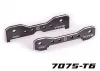 Traxxas Tie bars, rear, 7075-T6 aluminium (dark titanium-anodised) (fits Sledge)